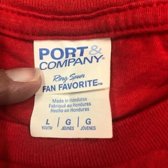 Kansas City Chiefs Distressed Heart Tshirt Football Unisex Size Large Red/Yellow - Picture 5 of 5